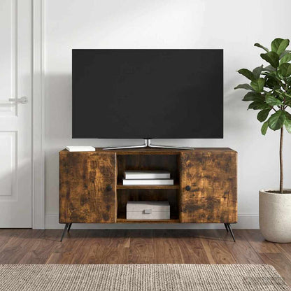 TV Cabinet Smoked Oak 102 x 34.5 x 50 cm Engineered Wood