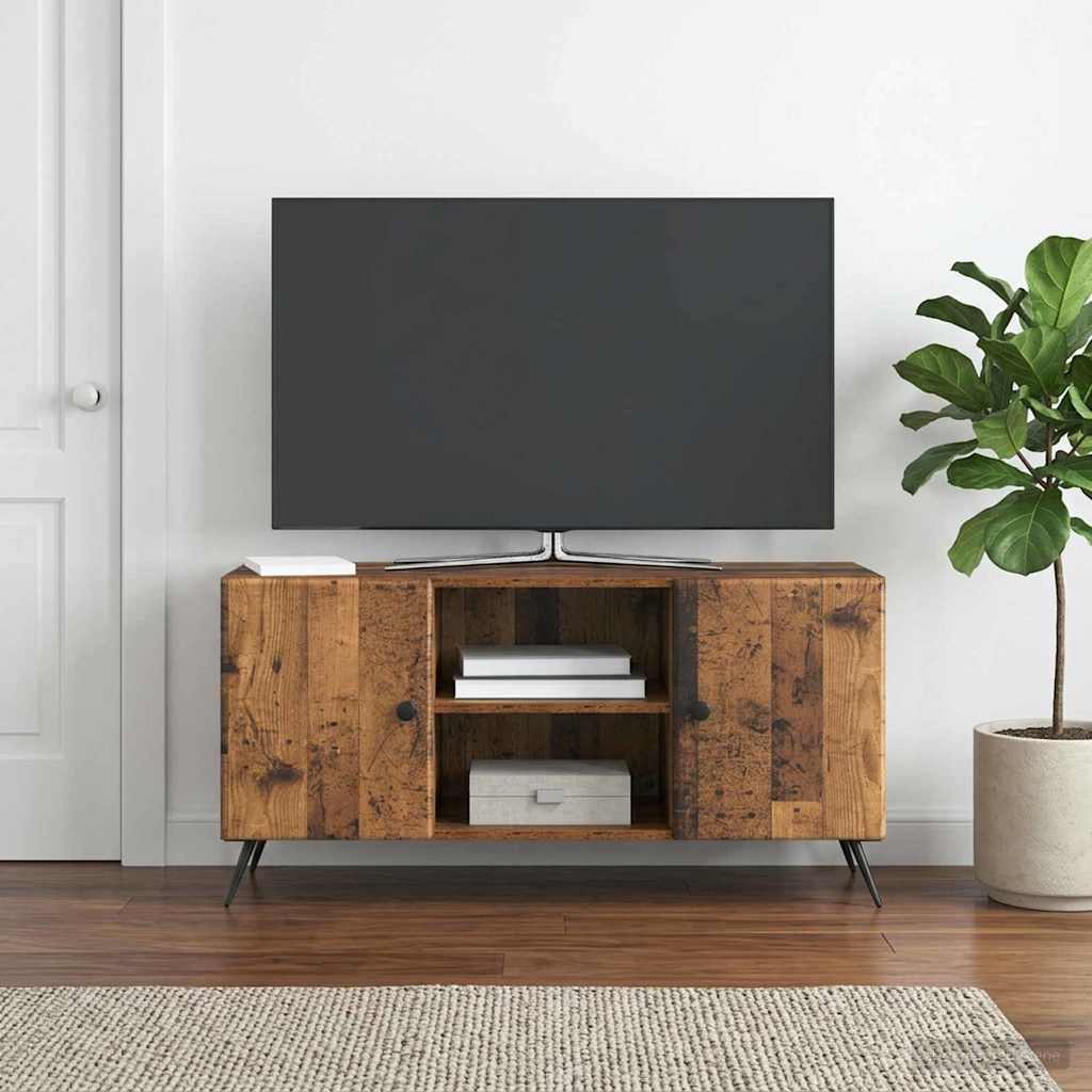 TV Cabinet Old Wood 102 x 34.5 x 50 cm Engineered Wood