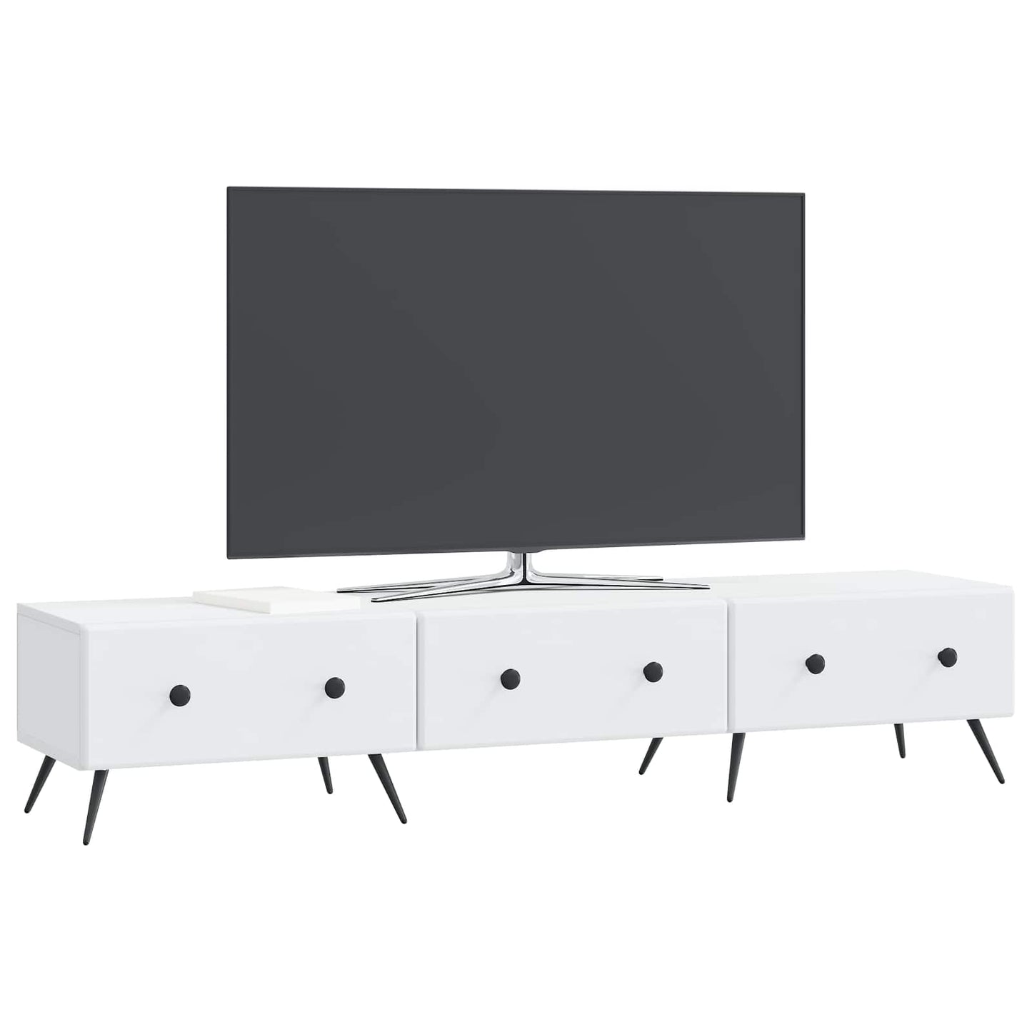TV Cabinet with Drawer White 147 x 34.5 x 30 cm Engineered Wood