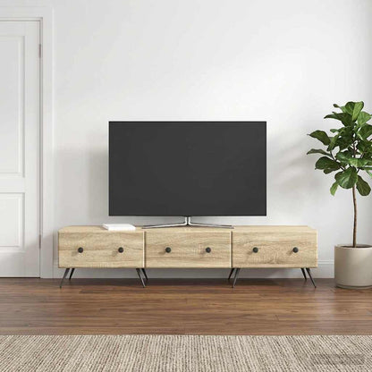 TV Cabinet Sonoma Oak 147 x 34.5 x 30 cm Engineered Wood