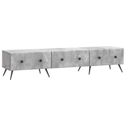 TV Cabinet Concrete Grey 147 x 34.5 x 30 cm Engineered Wood