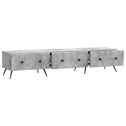TV Cabinet Concrete Grey 147 x 34.5 x 30 cm Engineered Wood