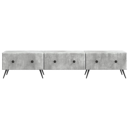 TV Cabinet Concrete Grey 147 x 34.5 x 30 cm Engineered Wood