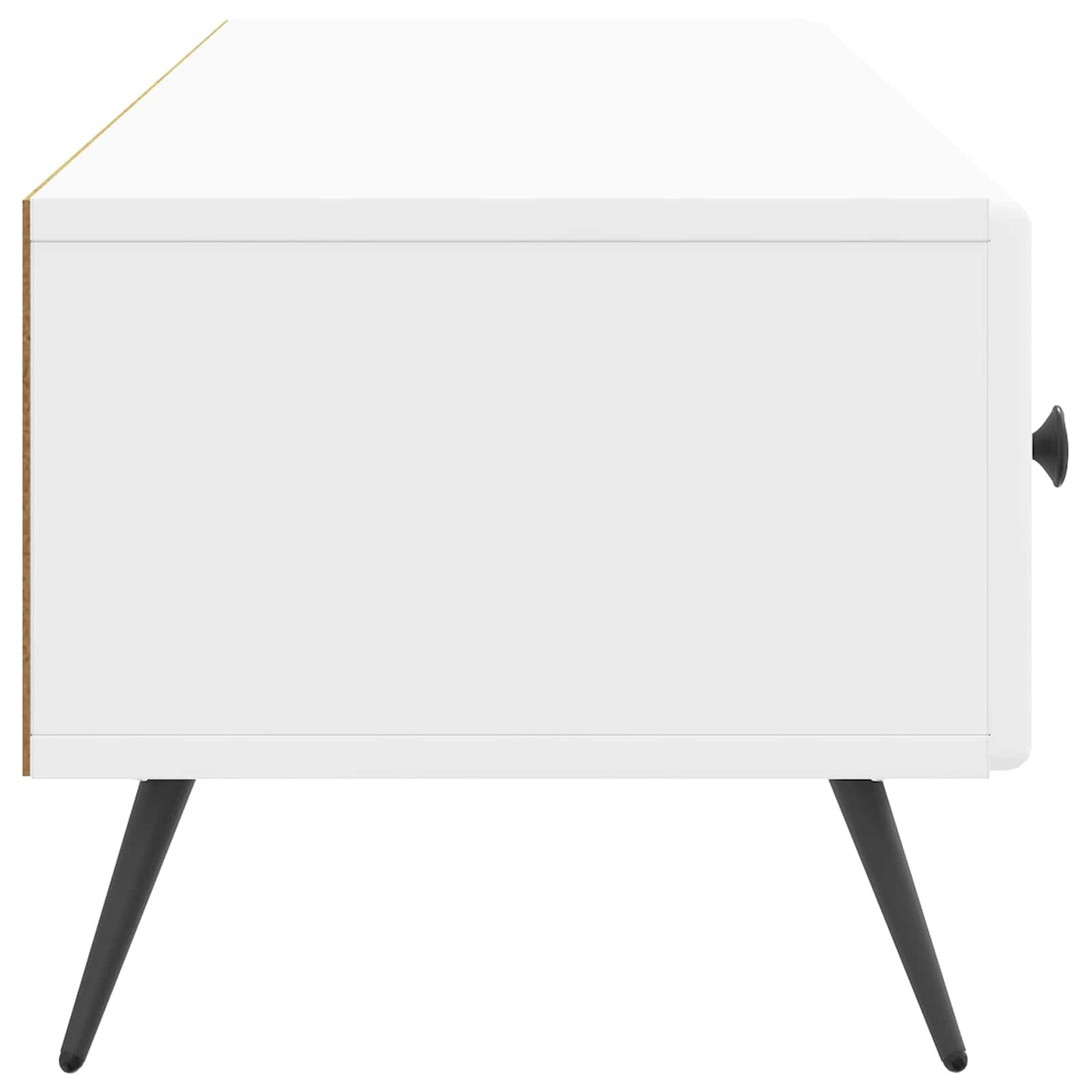 TV Cabinet High Gloss White 147 x 34.5 x 30 cm Engineered Wood