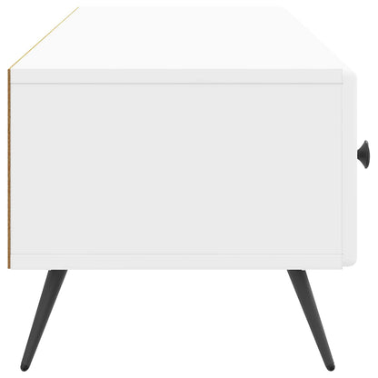 TV Cabinet High Gloss White 147 x 34.5 x 30 cm Engineered Wood