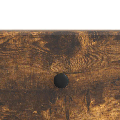 TV Cabinet Smoked Oak 147 x 34.5 x 30 cm Engineered Wood