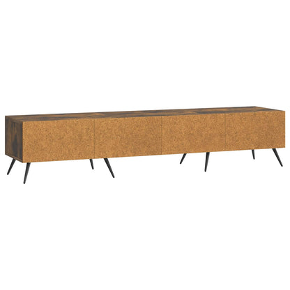 TV Cabinet Smoked Oak 147 x 34.5 x 30 cm Engineered Wood