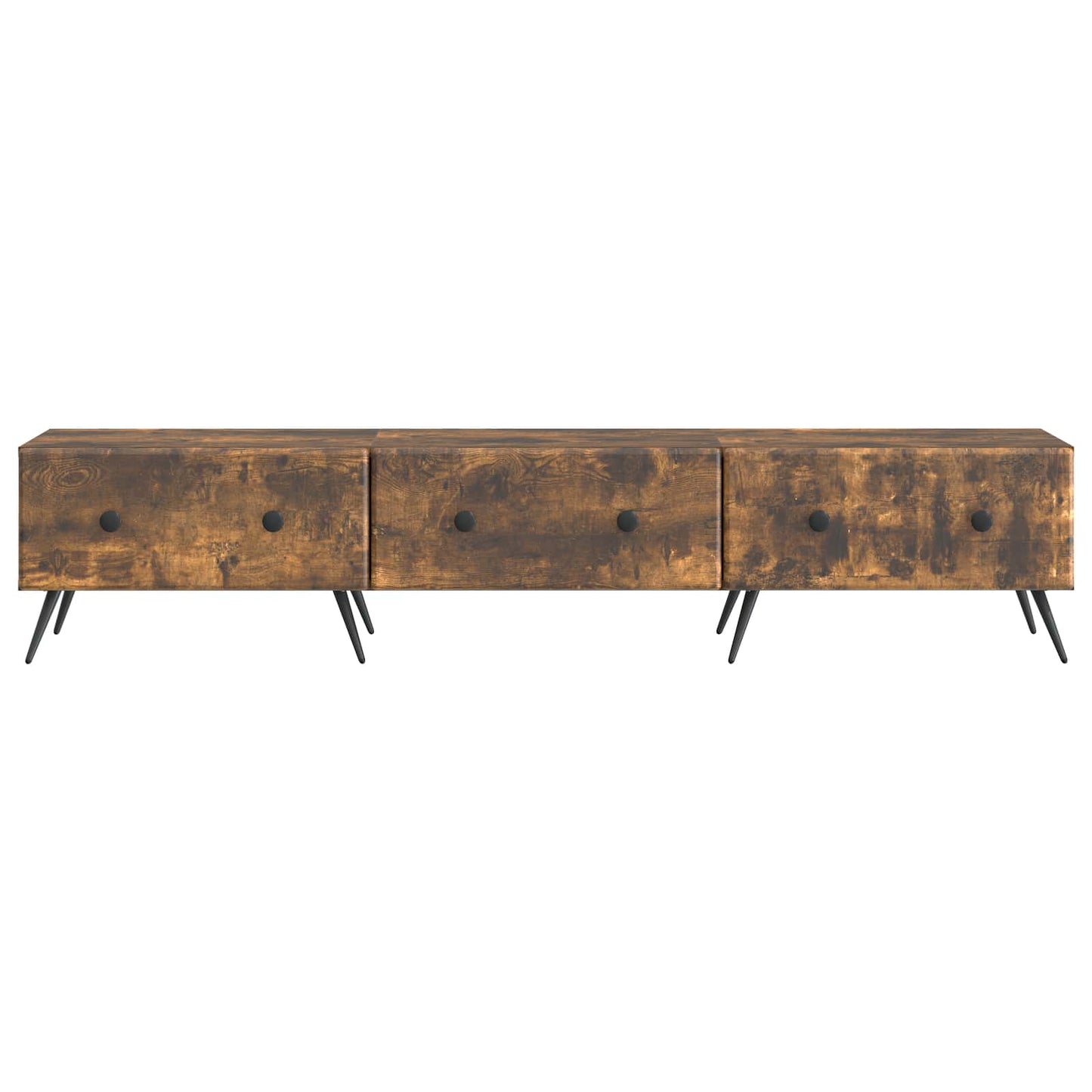TV Cabinet Smoked Oak 147 x 34.5 x 30 cm Engineered Wood