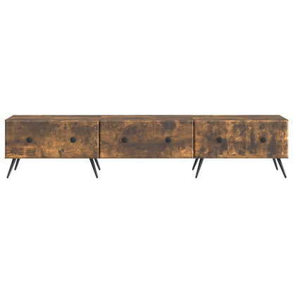 TV Cabinet Smoked Oak 147 x 34.5 x 30 cm Engineered Wood