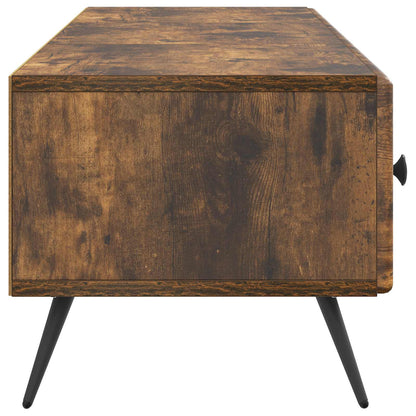 TV Cabinet Smoked Oak 147 x 34.5 x 30 cm Engineered Wood