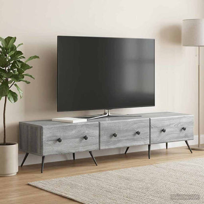 TV Cabinet Grey Sonoma 147 x 34.5 x 30 cm Engineered Wood