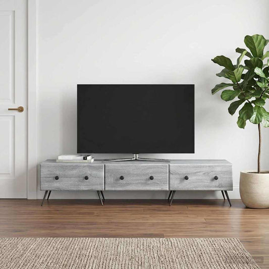 TV Cabinet Grey Sonoma 147 x 34.5 x 30 cm Engineered Wood