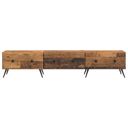 TV Cabinet Old Wood 147 x 34.5 x 30 cm Engineered Wood