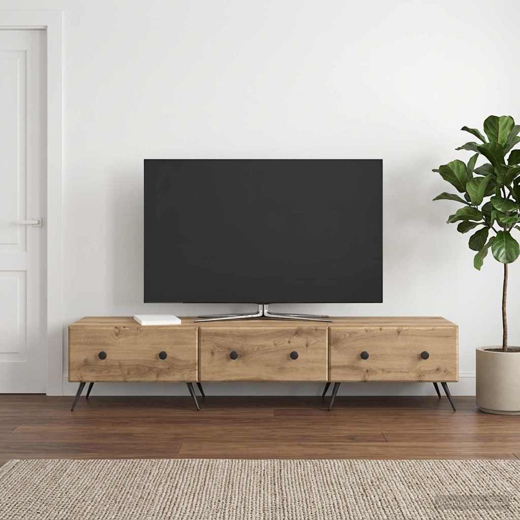 TV Cabinet Artisan Oak 147 x 34.5 x 30 cm Engineered Wood