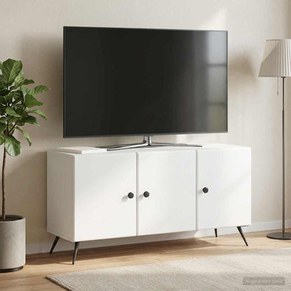 TV Cabinet White 99 x 34.5 x 50 cm Engineered Wood