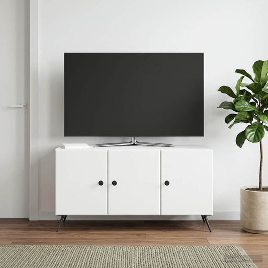 TV Cabinet White 99 x 34.5 x 50 cm Engineered Wood