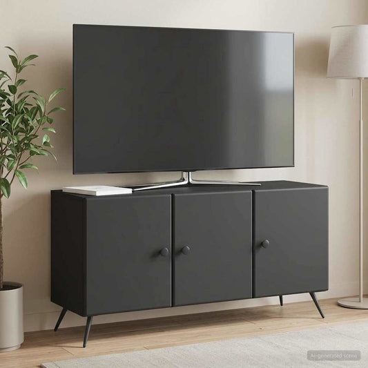 TV Cabinet Black 99 x 34.5 x 50 cm Engineered Wood