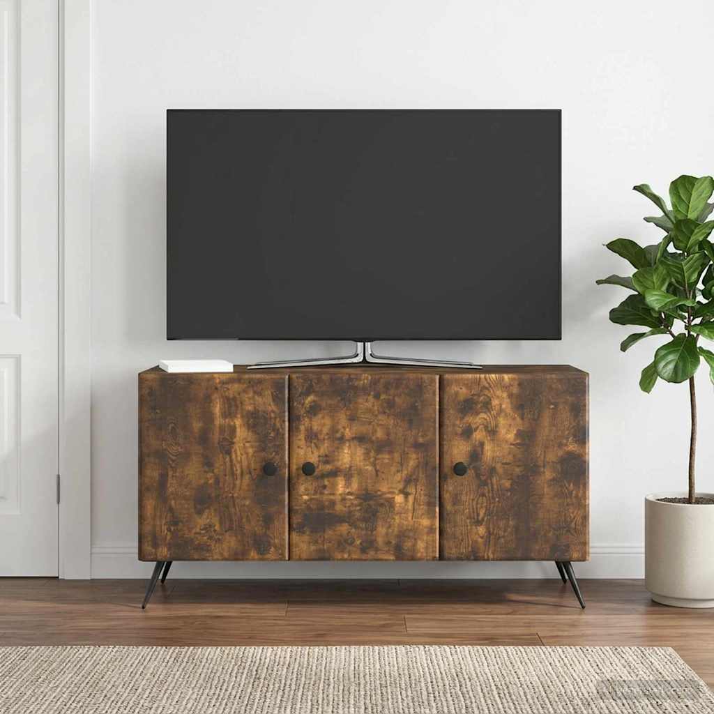 TV Cabinet Smoked Oak 99 x 34.5 x 50 cm Engineered Wood