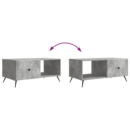 Coffee Table Concrete Grey 90 x 50 x 40 cm Engineered Wood