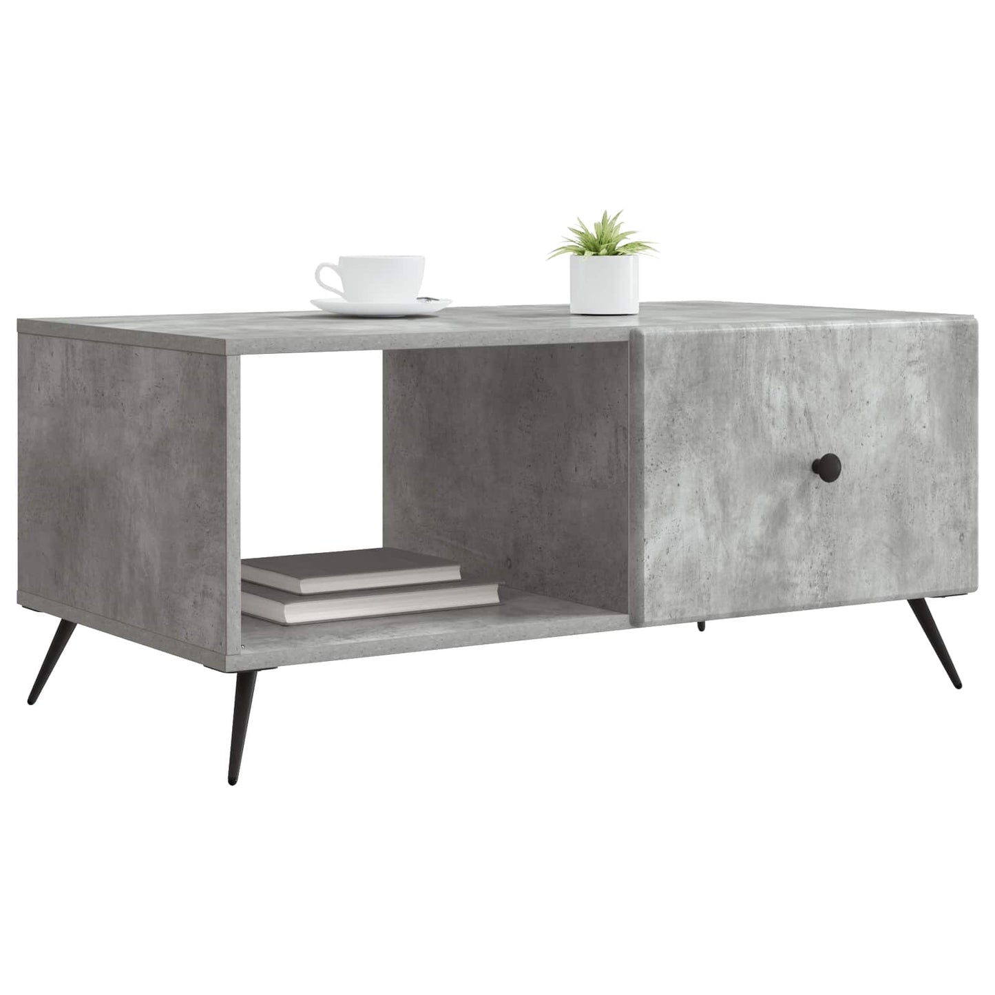 Coffee Table Concrete Grey 90 x 50 x 40 cm Engineered Wood
