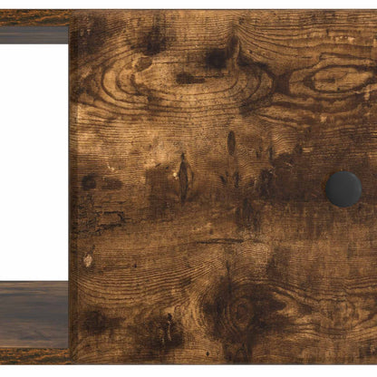 Coffee Table Smoked Oak 90 x 50 x 40 cm Engineered Wood