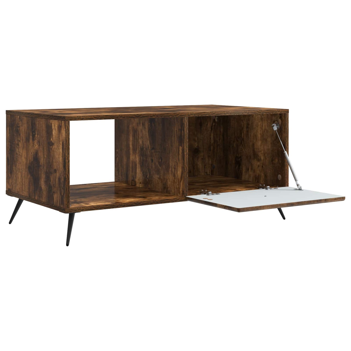 Coffee Table Smoked Oak 90 x 50 x 40 cm Engineered Wood