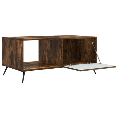 Coffee Table Smoked Oak 90 x 50 x 40 cm Engineered Wood