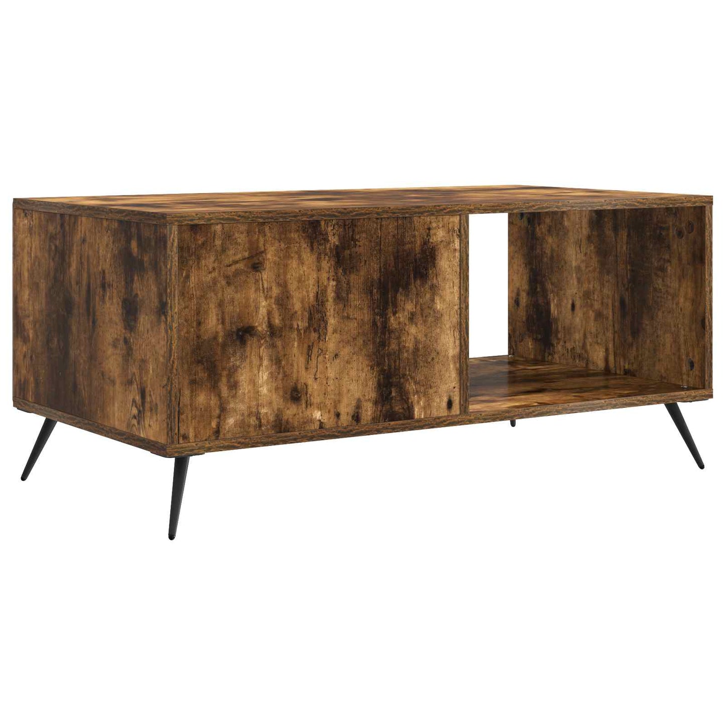 Coffee Table Smoked Oak 90 x 50 x 40 cm Engineered Wood
