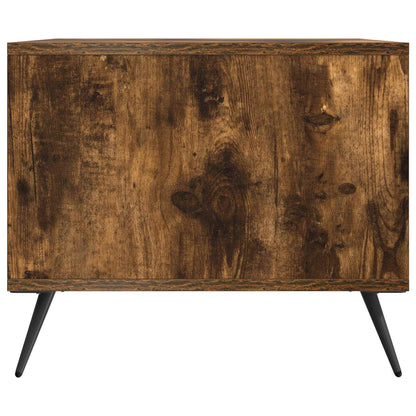 Coffee Table Smoked Oak 90 x 50 x 40 cm Engineered Wood