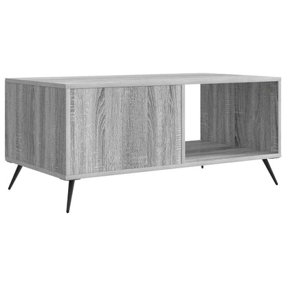Coffee Table Grey Sonoma 90 x 50 x 40 cm Engineered Wood