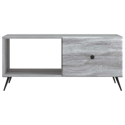 Coffee Table Grey Sonoma 90 x 50 x 40 cm Engineered Wood