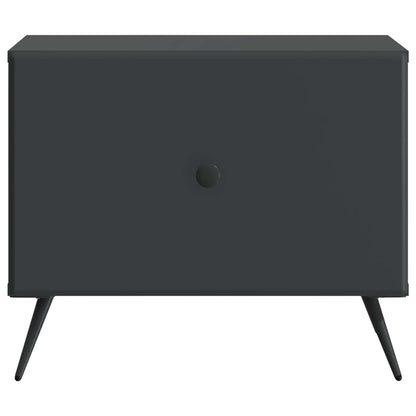 Coffee Table with Drawer Black 49 x 50 x 40 cm Engineered Wood