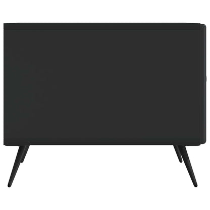 Coffee Table with Drawer Black 49 x 50 x 40 cm Engineered Wood