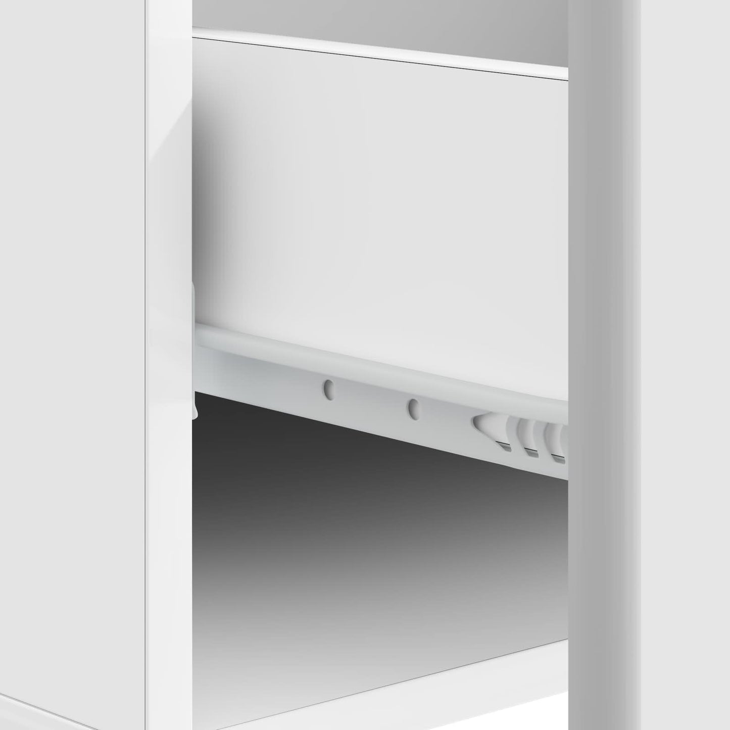 Coffee Table High Gloss White 49 x 50 x 40 cm Engineered Wood