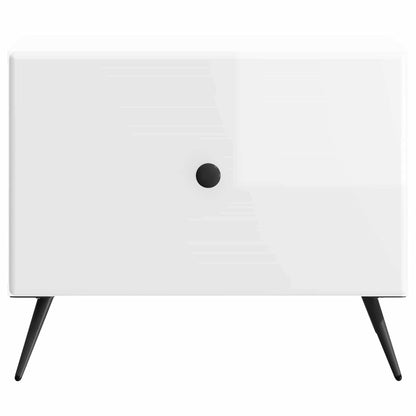 Coffee Table High Gloss White 49 x 50 x 40 cm Engineered Wood