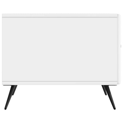 Coffee Table High Gloss White 49 x 50 x 40 cm Engineered Wood