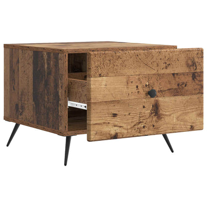 Coffee Table Old Wood 49 x 50 x 40 cm Engineered Wood