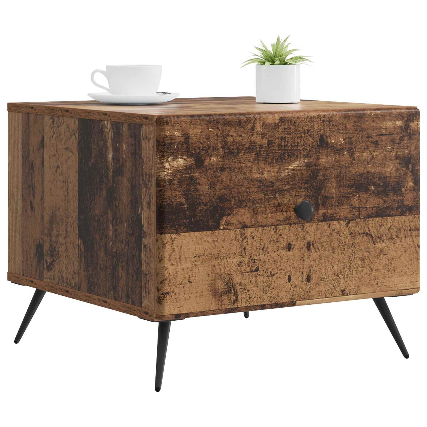 Coffee Table Old Wood 49 x 50 x 40 cm Engineered Wood