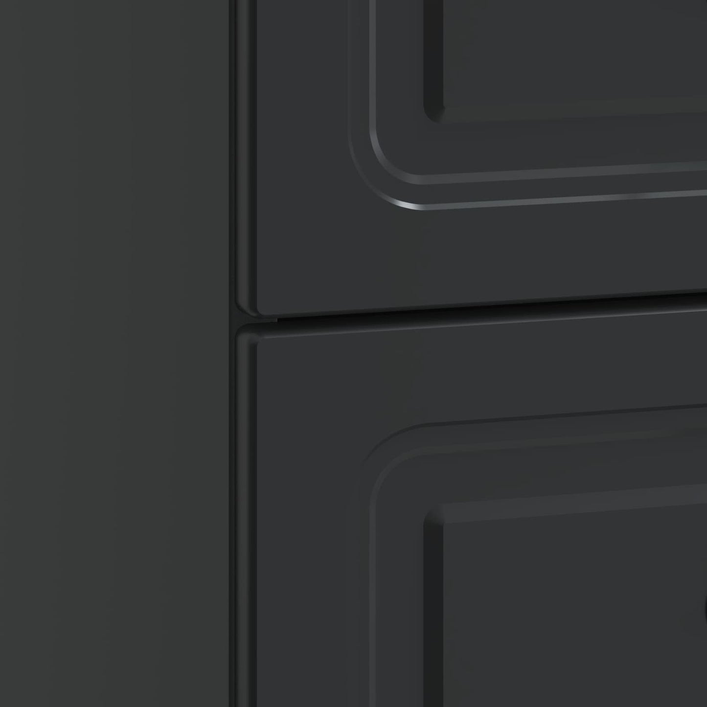 Bedside Cabinet Black 43 x 34.5 x 44.5 cm Engineered Wood