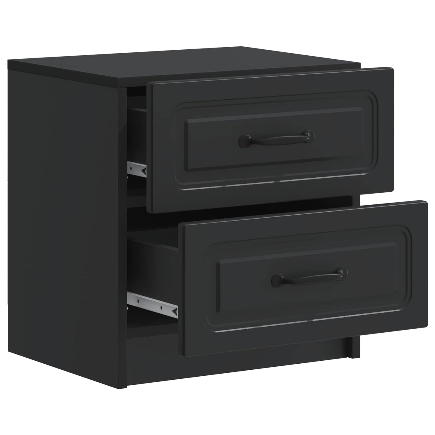 Bedside Cabinet Black 43 x 34.5 x 44.5 cm Engineered Wood