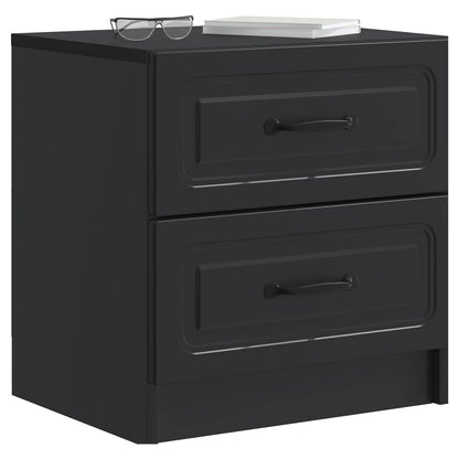 Bedside Cabinet Black 43 x 34.5 x 44.5 cm Engineered Wood