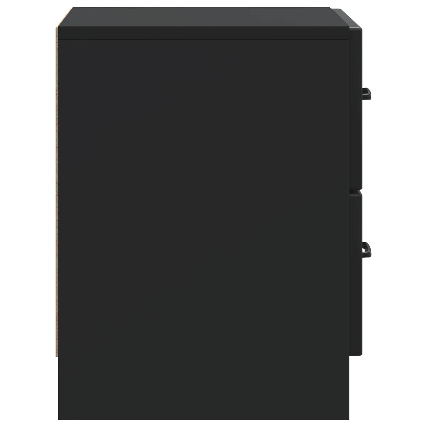 Bedside Cabinet Black 43 x 34.5 x 44.5 cm Engineered Wood