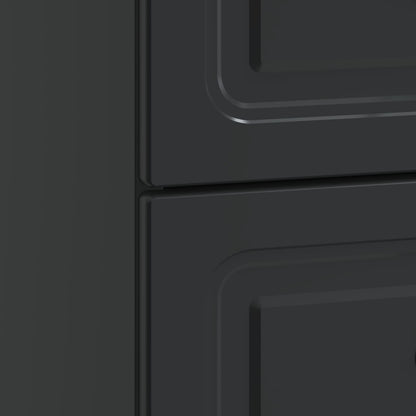 Bedside Cabinet 2 pcs Black 43 x 34.5 x 44.5 cm Engineered Wood
