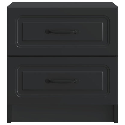Bedside Cabinet 2 pcs Black 43 x 34.5 x 44.5 cm Engineered Wood