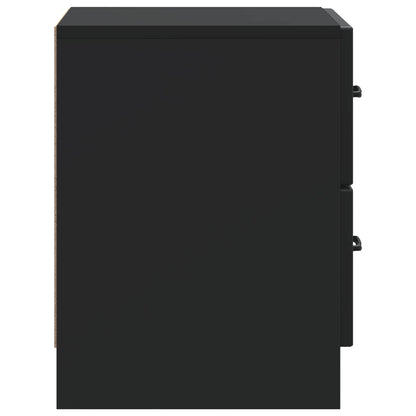 Bedside Cabinet 2 pcs Black 43 x 34.5 x 44.5 cm Engineered Wood