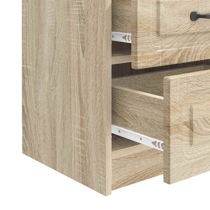 Bedside Cabinet Sonoma Oak 43 x 34.5 x 44.5 cm Engineered Wood