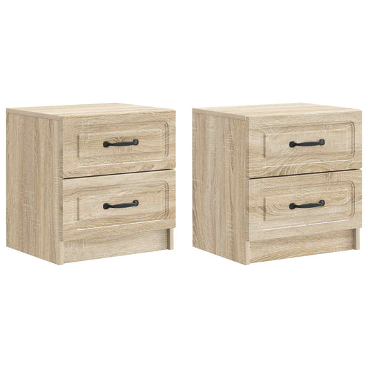 Bedside Cabinet 2 pcs Sonoma Oak 43 x 34.5 x 44.5 cm