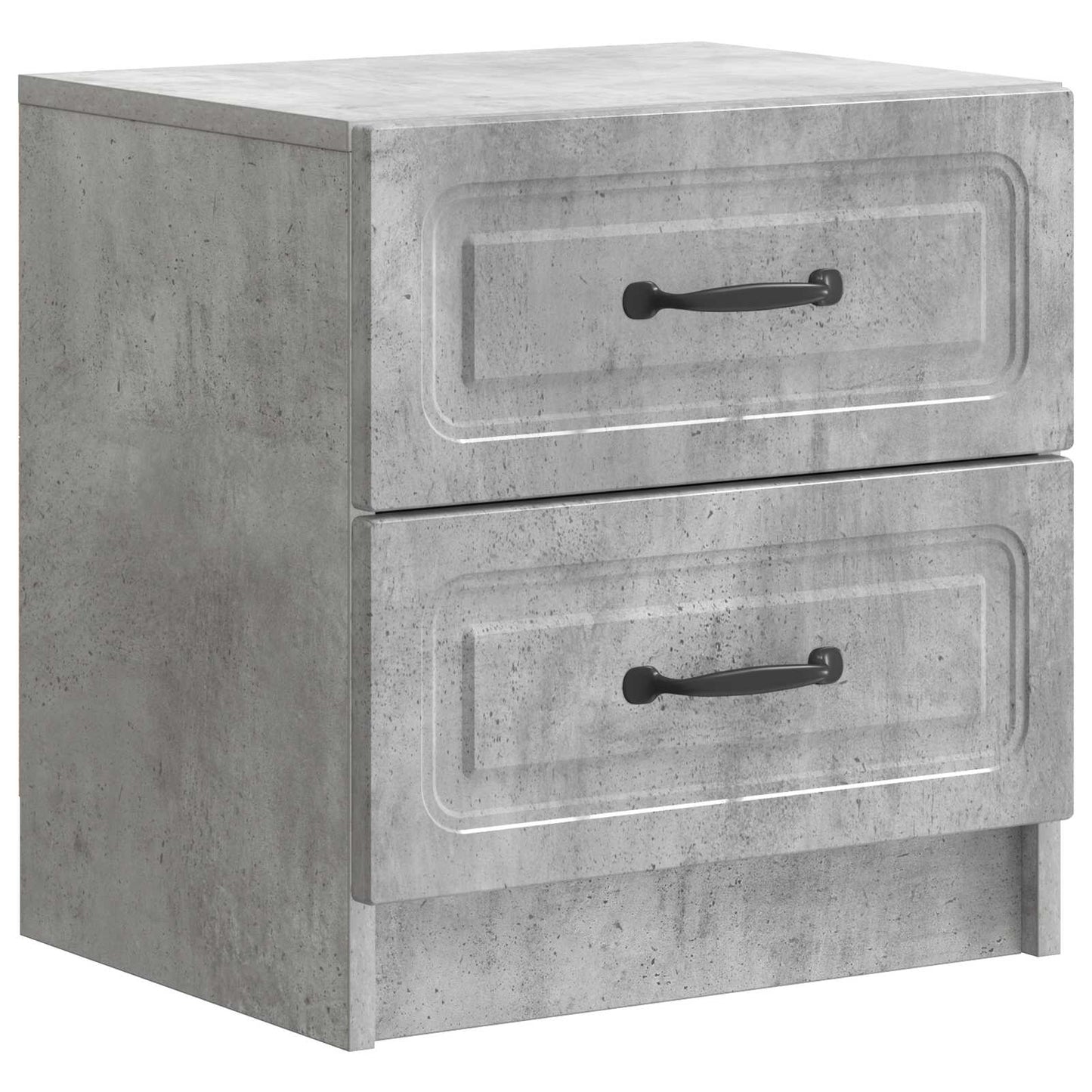 Bedside Cabinet 2 pcs Concrete Grey 43 x 34.5 x 44.5 cm