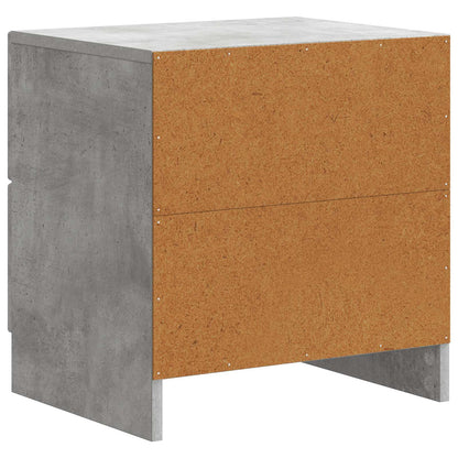 Bedside Cabinet 2 pcs Concrete Grey 43 x 34.5 x 44.5 cm