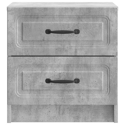 Bedside Cabinet 2 pcs Concrete Grey 43 x 34.5 x 44.5 cm